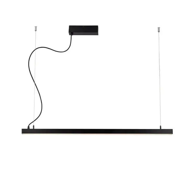 Bestseller Lampa suspendata minimalista LYNNE neagra cu 48W LED