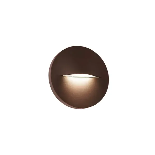Aplica de exterior chic VITA R maro ruginiu cu LED 3W Plată securizată