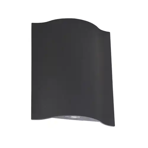 Aplica LED perete, pentru exterior, 6W, lumina calda, 3000k, 200x160x55mm, neagra, patrata, aluminiu, IP65 Super ofertă