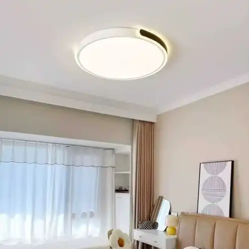 Bestseller Lustra LED alba, rotunda, 120W, cu telecomanda, 3 tipuri de lumina, calda/naturala/rece, intensitate reglabila, 49x49x6cm, IP21, aplicata, montaj tavan