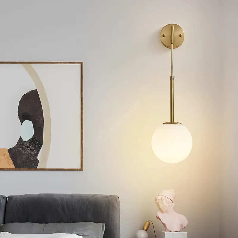 Aplica Ajustabila Nordic Style HangGlobe Gold Abajur Mat Ofertă limitată