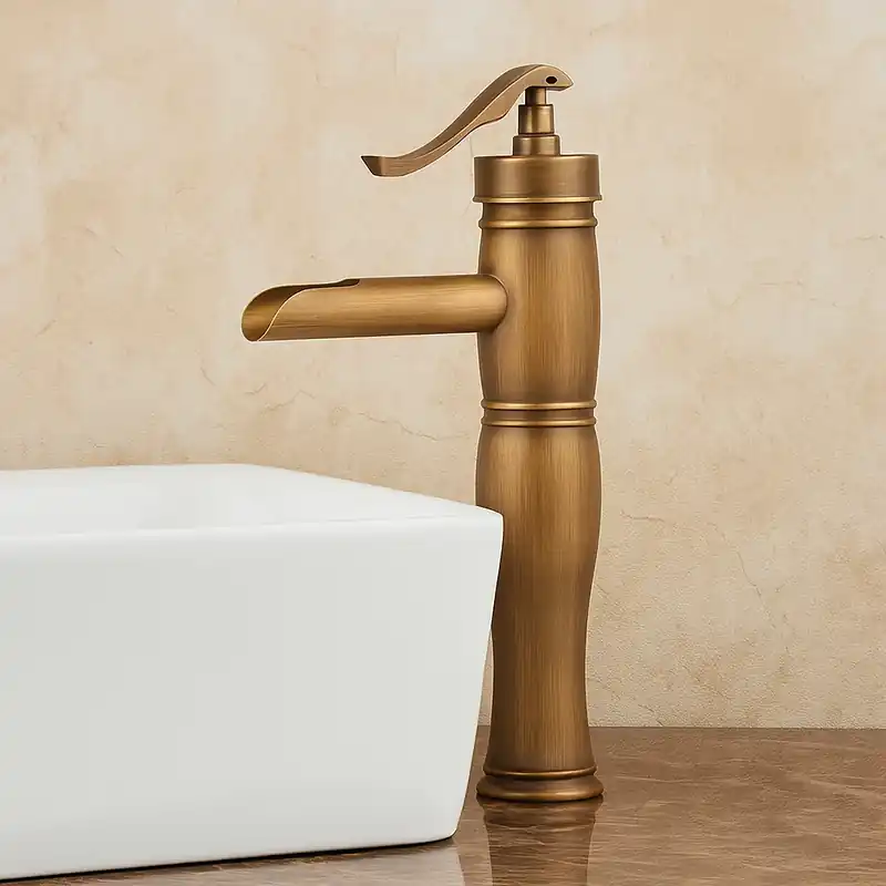Baterie Lavoar Inalta Retro Bronz Antichizat Alama Reducere extra
